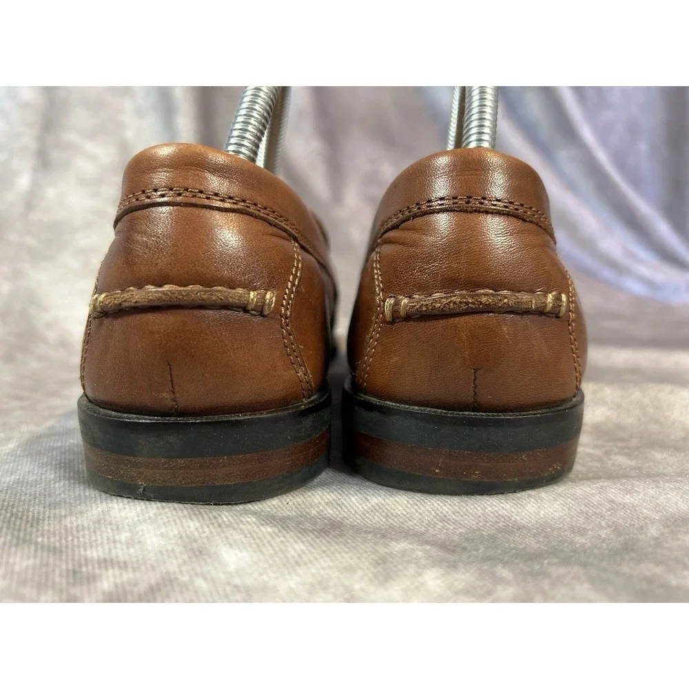 Cole Haan Pinch Penny Loafers Men's 8M Brown Leather Slip On Dress Shoes